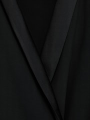 Mango Black Wrap Front Long Sleeve Mini Dress - Image 7 of 7