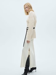 Mango Cream Knitted Highneck Jumper - Image 3 of 8