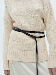 Mango Cream Knitted Highneck Jumper - Image 5 of 8