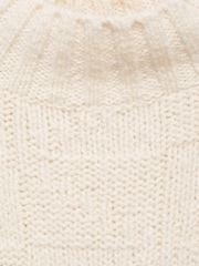 Mango Cream Knitted Highneck Jumper - Image 8 of 8