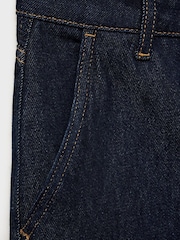 Mango Blue Wideleg Mid-Rise 100% Cotton Jeans - Image 7 of 7