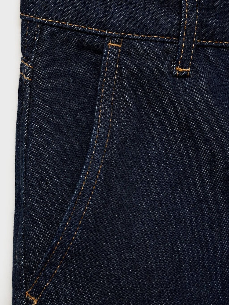 Mango Blue Wideleg Mid-Rise 100% Cotton Jeans - Image 7 of 7 Mango Blue Wideleg Mid-Rise 100% Cotton Jeans - Image 7 of 7