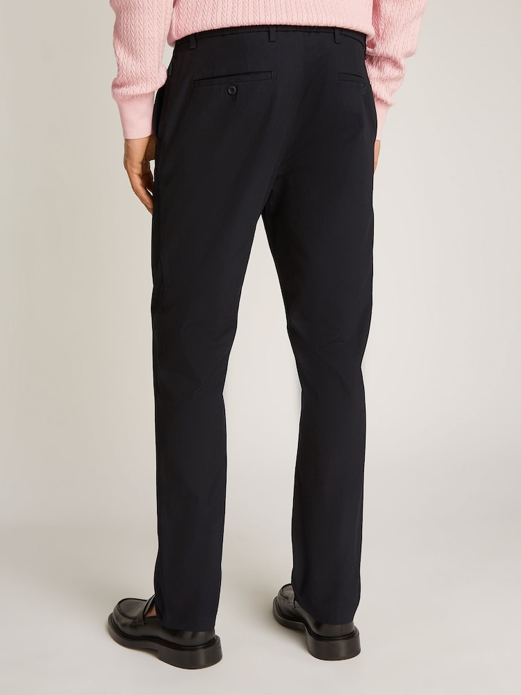 Tommy Hilfiger Black Denton Straight Chino Trousers - Image 2 of 7