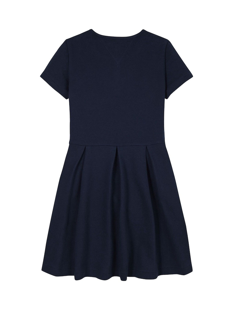 Tommy Hilfiger Blue Ottoman Skater Dress - Image 5 of 5