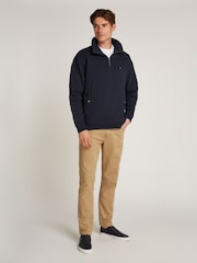 Tommy Hilfiger Blue Essential Quarter Zip Sweatshirt - Image 4 of 6