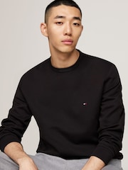 Tommy Hilfiger Black Regular Fit Essential Sweatshirt - Image 3 of 7