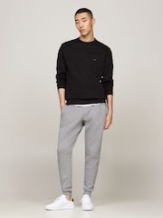 Tommy Hilfiger Black Regular Fit Essential Sweatshirt - Image 5 of 7