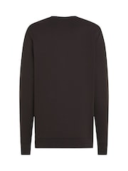 Tommy Hilfiger Black Regular Fit Essential Sweatshirt - Image 7 of 7