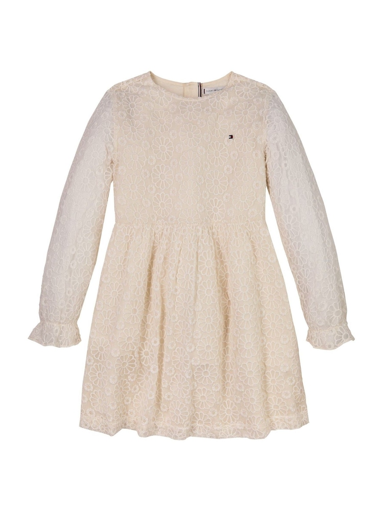 Tommy Hilfiger Nude Floral Lace Dress - Image 4 of 5