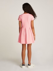 Tommy Hilfiger Pink Ottoman Skater Dress - Image 2 of 5