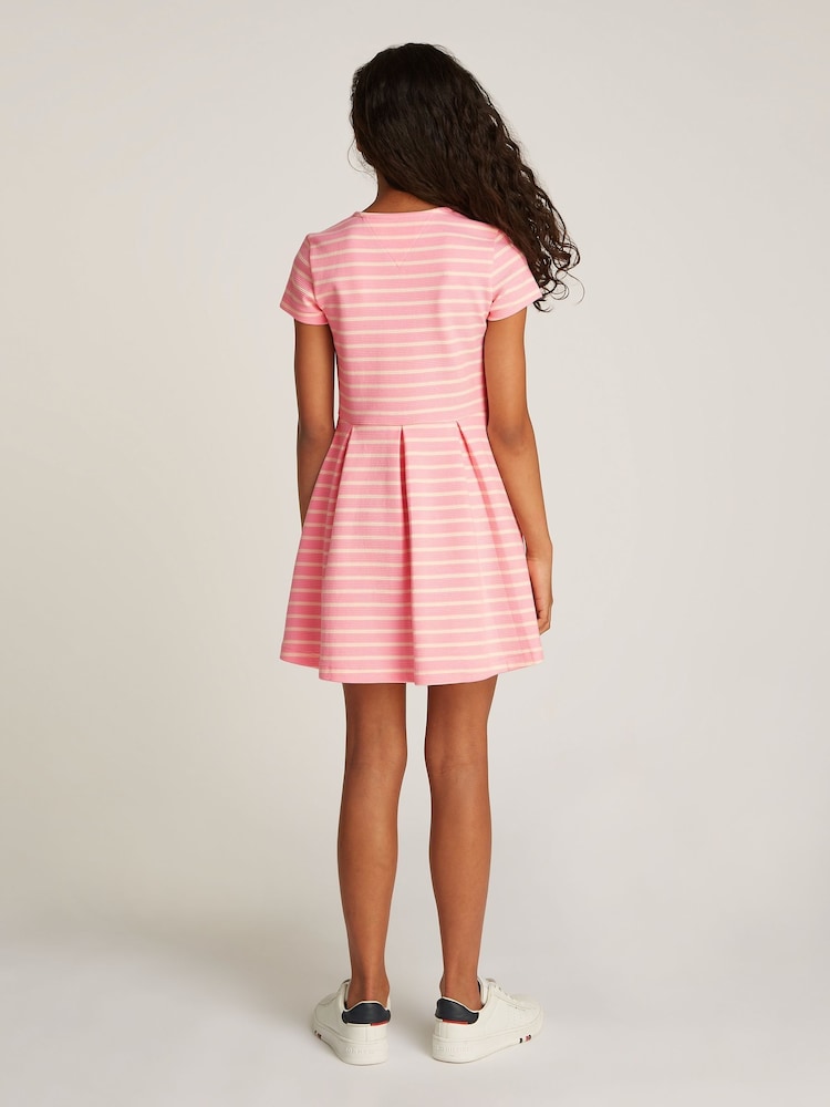 Tommy Hilfiger Pink Ottoman Skater Dress - Image 2 of 5