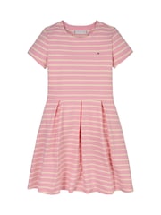 Tommy Hilfiger Pink Ottoman Skater Dress - Image 4 of 5