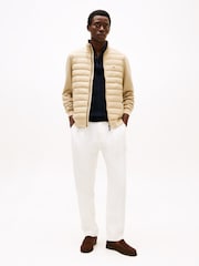 Tommy Hilfiger Natural Stand Collar Sweatshirt - Image 2 of 4