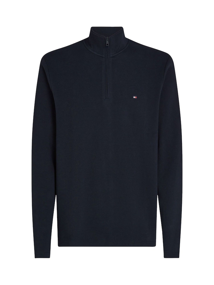 Tommy Hilfiger Blue Technical Quarter Zip Sweatshirt - Image 5 of 6