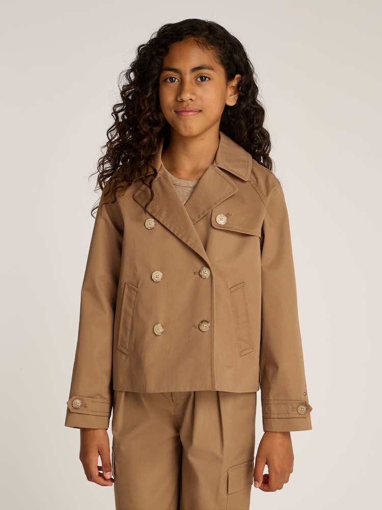 سترة قصيرة بصفين من الأزرار من القطن من Tommy Hilfiger - صورة 1 من 5