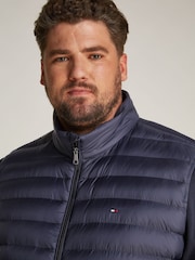 Tommy Hilfiger Blue Plus Stand Collar Zip Jacket - Image 2 of 7