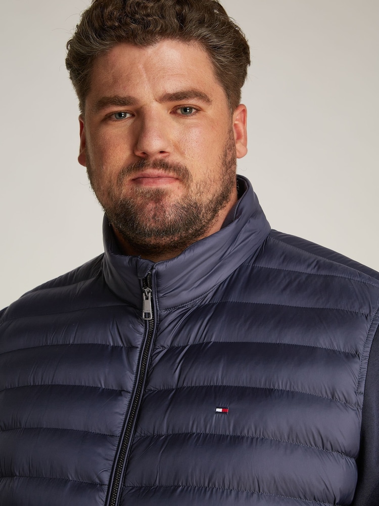 Tommy Hilfiger Blue Plus Stand Collar Zip Jacket - Image 2 of 7