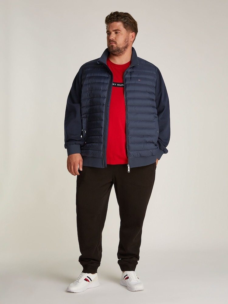 Tommy Hilfiger Blue Plus Stand Collar Zip Jacket - Image 3 of 7