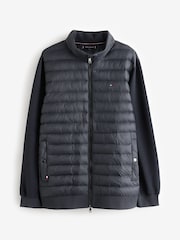 Tommy Hilfiger Blue Plus Stand Collar Zip Jacket - Image 7 of 7