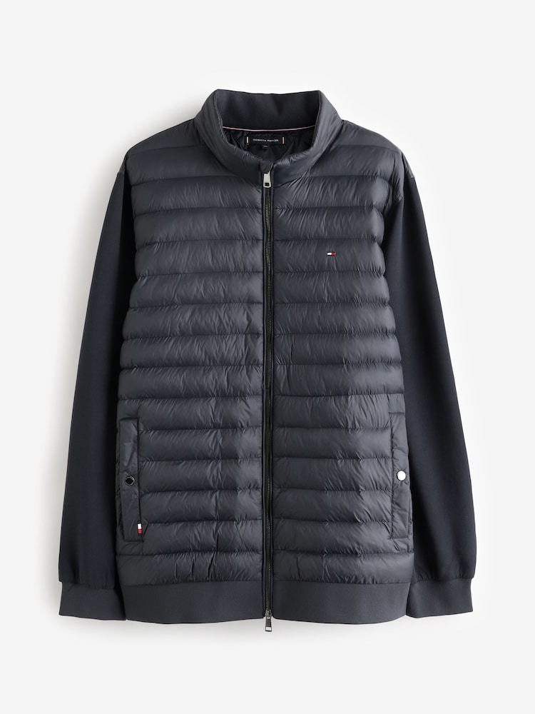 Tommy Hilfiger Blue Plus Stand Collar Zip Jacket - Image 7 of 7