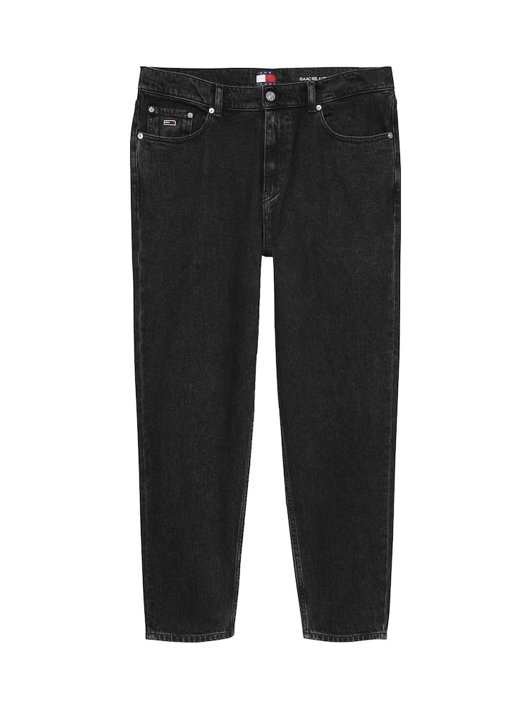 Tommy Jeans Black Isaac Relaxed Tapered Jeans - Image 1 of 3