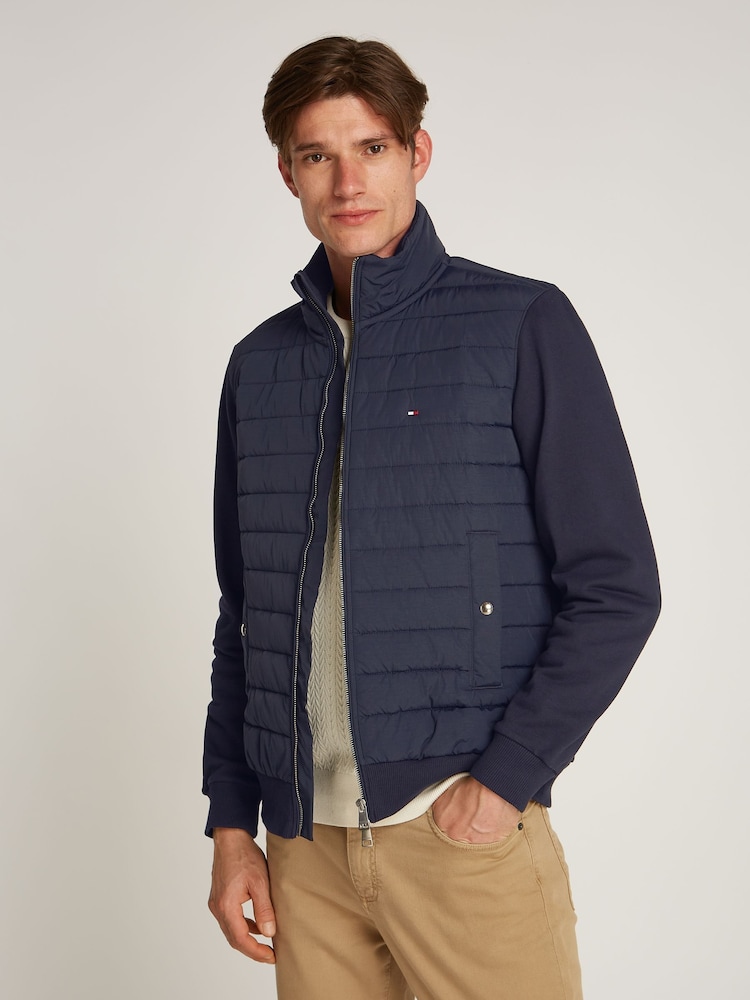 Tommy Hilfiger Blue Stand Collar Sweatshirt - Image 2 of 6