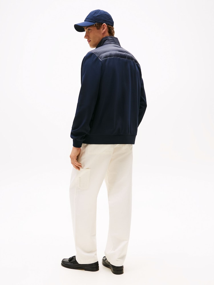 Tommy Hilfiger Blue Stand Collar Sweatshirt - Image 2 of 5 Tommy Hilfiger Blue Stand Collar Sweatshirt - Image 2 of 5