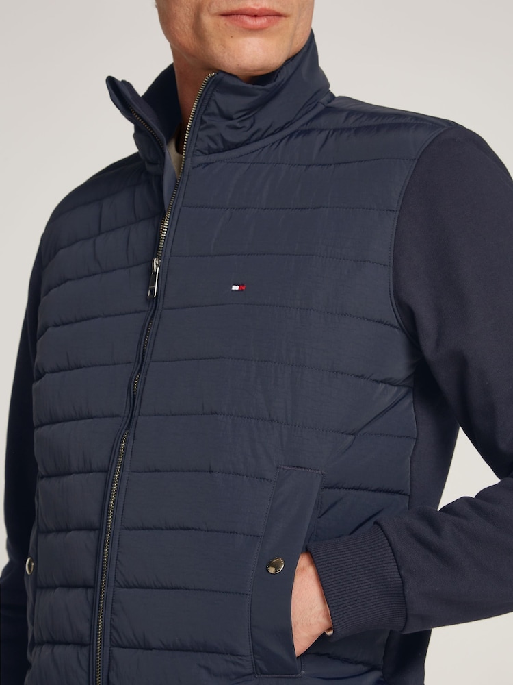 Tommy Hilfiger Blue Stand Collar Sweatshirt - Image 4 of 6
