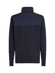 Tommy Hilfiger Blue Stand Collar Sweatshirt - Image 6 of 6