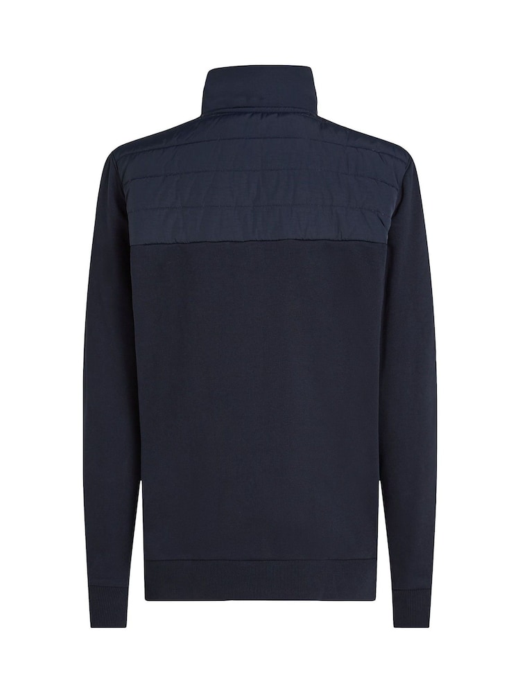 Tommy Hilfiger Blue Stand Collar Sweatshirt - Image 6 of 6