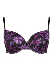 Yours Curve Purple Floral Padded Bras 2 Pack - Image 6 of 7