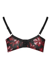 Yours Curve Floral Print Non-Padded Underwired Bra - Imagen 3 de 3