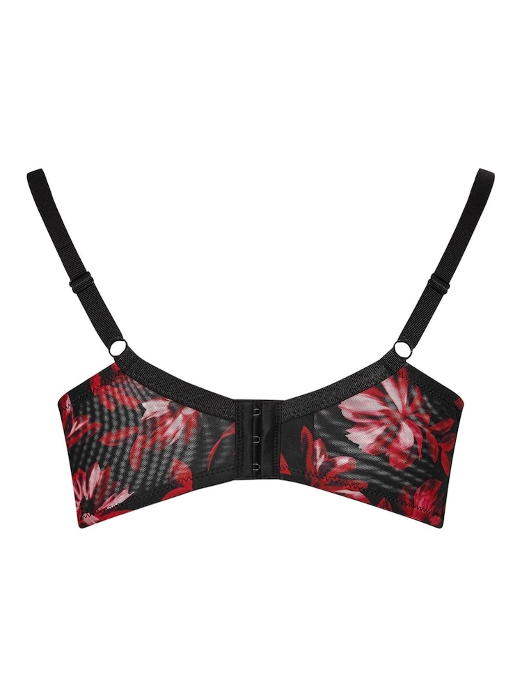 Yours Curve Floral Print Non-Padded Underwired Bra - Imagen 3 de 3 Yours Curve Floral Print Non-Padded Underwired Bra - Imagen 3 de 3