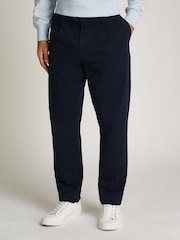 Tommy Hilfiger Blue Harlem Relaxed Stretch Structured Chino Trousers - Image 1 of 6