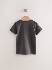 Charcoal Digger Short Sleeve Appliqué T-Shirt (3mths-7yrs) - Image 2 of 4