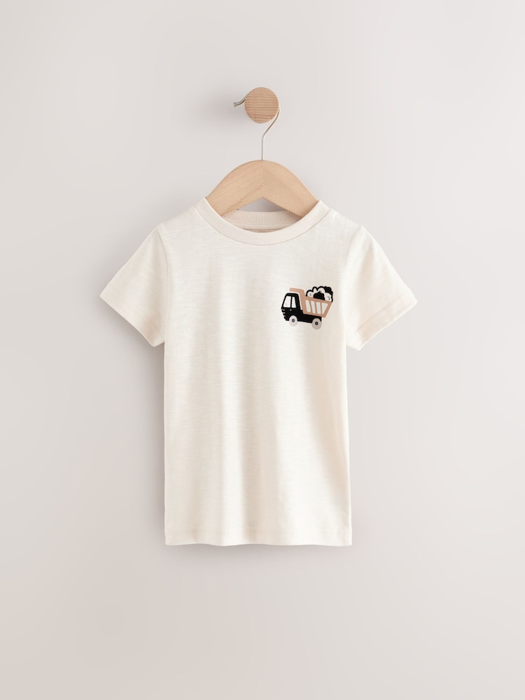 Cement Truck Short Sleeve Appliqué T-Shirt (3mths-7yrs) - Image 1 of 4
