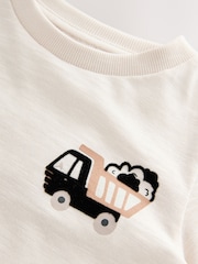 Cement Truck Short Sleeve Appliqué T-Shirt (3mths-7yrs) - Image 4 of 4