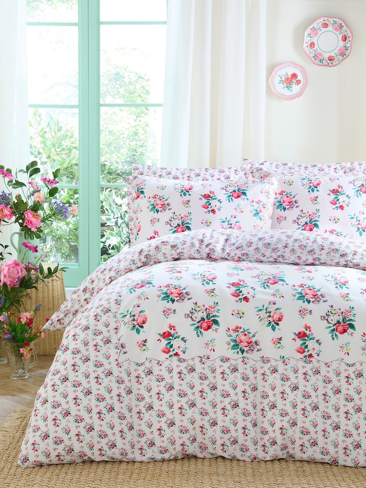 Cath Kidston Multi 100% Cotton Icon Floral Duvet Cover and Pillowcase Set - Image 1 of 6