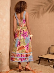 Robe mi-longue tropicale Love & Roses Ric Rac - Image 4 of 4