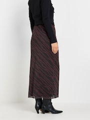 Long Tall Sally חצאית בד רשת בדוגמה אבסטרקטית - תמונה 3 מתוך 5