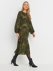Long Tall Sally שמלת מידי בדוגמת עור נחש - תמונה 3 מתוך 5