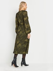 Long Tall Sally שמלת מידי בדוגמת עור נחש - תמונה 4 מתוך 5