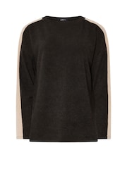 Long Tall Sally Black Side Stripe Top - Image 5 of 5