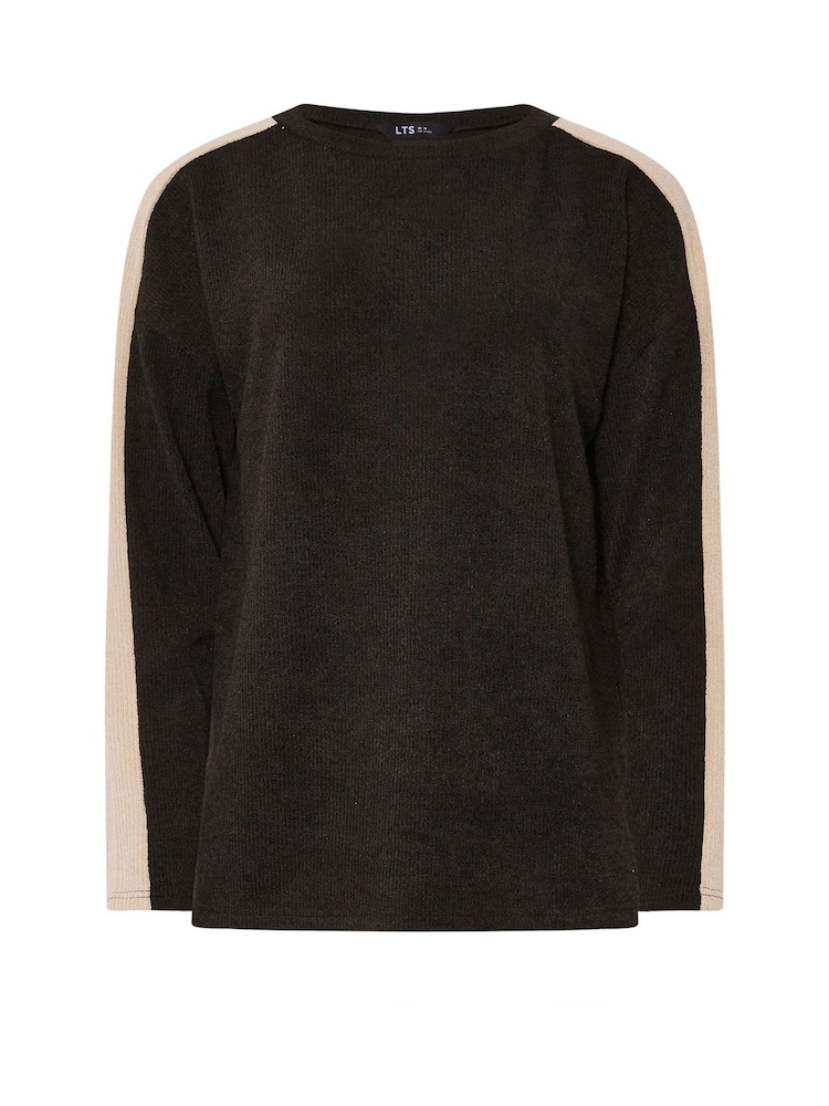 Long Tall Sally Black Side Stripe Top - Image 5 of 5