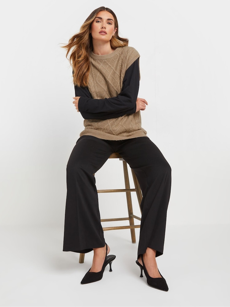 Chaleco de punto trenzado de Long Tall Sally - Imagen 2 de 5 Chaleco de punto trenzado de Long Tall Sally - Imagen 2 de 5