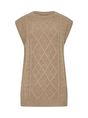 Chaleco de punto trenzado de Long Tall Sally - Imagen 5 de 5