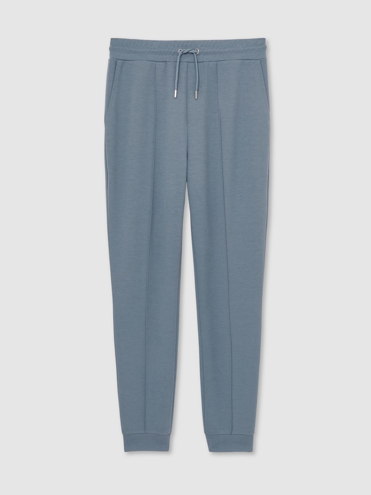 Reiss Airforce Blue Premier Drawstring Jersey Joggers - Image 2 of 6