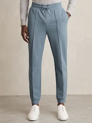 Reiss Airforce Blue Premier Drawstring Jersey Joggers - Image 3 of 6