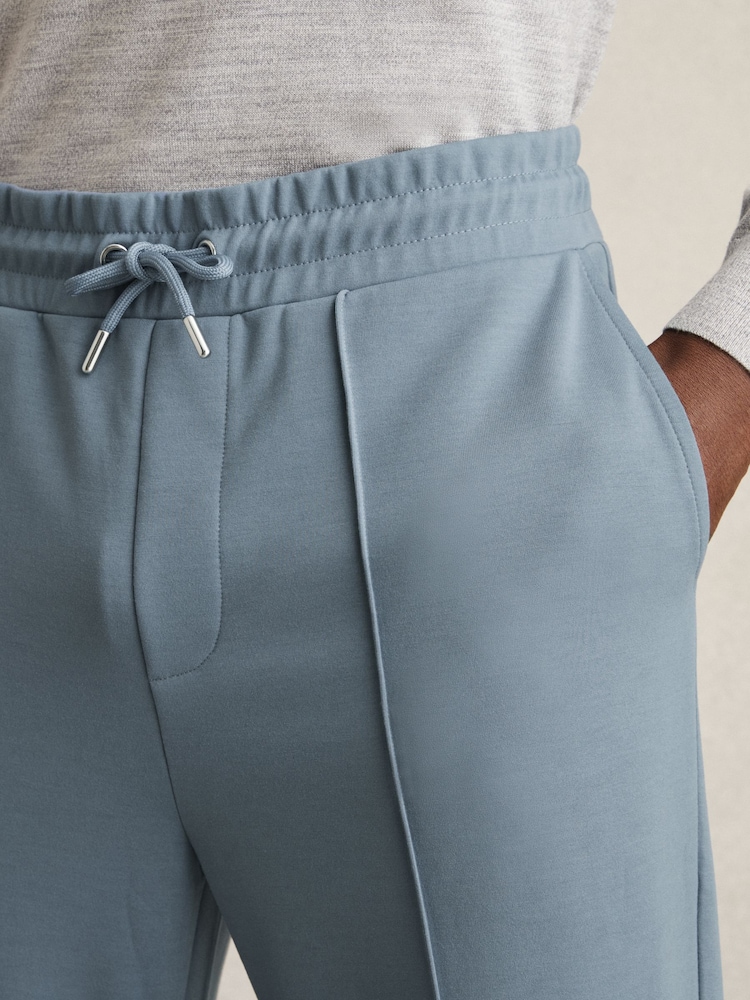 Bleu avio - Pantalons de jogging en jersey à cordon Reiss Premier - Image 4 of 6