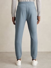 Reiss Airforce Blue Premier Drawstring Jersey Joggers - Image 5 of 6